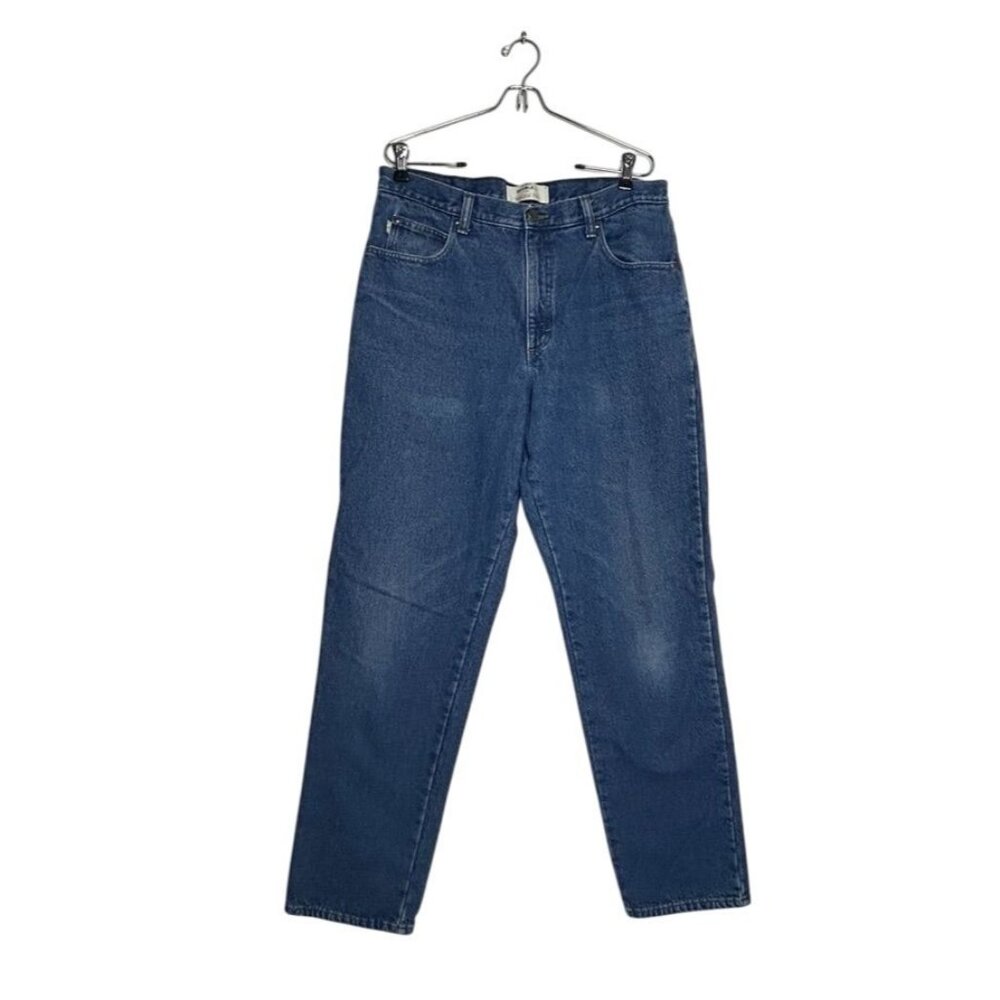 L.L. Bean Men's Double L® Natural Fit Flannel-Lined Jeans in Blue - Sz 35/34